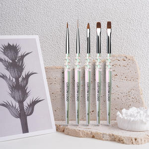 Высококачественная белая кисть для гель-лака, индивидуальная, с двойным концом, магнитная кисть для лайнера для нейл-арта под собственной торговой маркой - Product Image 4