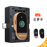 KEMUU Tuya Cerraduras inalámbricas para gabinete de dedo Cerradura electrónica para casilleros Gabinete biométrico inteligente con cerradura