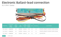 Balastro Electrónico Universal para Lámpara UVC de 220-240 VCA, para Lámpara Germicida UV T5 de 21-41 W, PL11-425-40