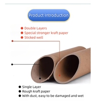 Tubo de Papel Promocional de Alta Calidad, Desechable, Hecho a Mano, Ecológico, con Materiales Reciclados, Logotipo Personalizado, Tamaño Personalizable y Estampado