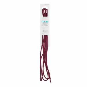 Lacci per scarpe cerati Ilan 90 cm bordeaux per uomo e donna - Product Image 2