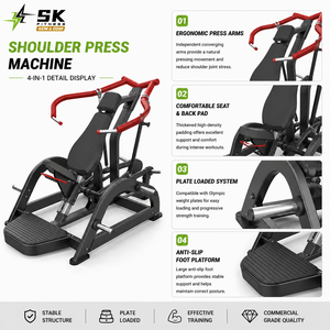 Máquina de Press de Pecho Inclinado Comercial SK, Equipo Profesional de Fuerza con Carga de Placas para Entrenamiento del Músculo Pectoral Superior - Product Image 3