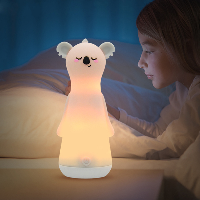 Children's Flashlight Lights up Toys Portable Torch Flashing Baby Night Lamp Cute Animals Silicone Colorful Night Light
