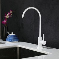 Robinet purificateur d'eau HONGDEC moderne à bec de cygne, en acier inoxydable 304, céramique, pour eau potable directe, cuisine