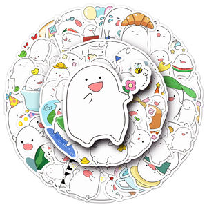 50 Pezzi Adesivi Personalizzati Divertenti in PVC Fustellato a Tema Blah, Blah, Blah per Decorazione di Mobili e Frigoriferi - Product Image 6