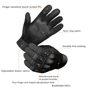 Ozero-Gants tactiques à écran tactile pour moto, poignée supplémentaire, doigt complet, main, vélo, Guanti Per Moto, Motocross