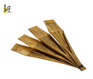 Harpe traditionnelle chinoise Kou Xiang, instrument de musique jouet, harpe à bouche facile à jouer, 4 sons en laiton et bois, percussion, musique du monde - Product Image 4