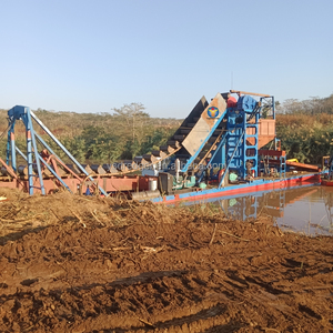 Hot Selling Bucket Chain Dredger Good Quality And Durable River Alluvial Gold <strong>Mining</strong> Sand Dredging Machine - Product Image 4