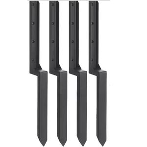 33.6インチヘビーデューティーフェンスポスト修理ステークキット、修理用グラウンドスパイク傾斜/破損木製フェンスポスト - Product Image 6