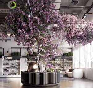ตู้โชว์เครื่องสำอางพรีเมียม ไฟ LED ปรับแต่งได้ ตู้โชว์น้ำหอม ร้านค้า พร้อมแบบร่าง 2 มิติ 3 มิติ สำหรับร้านค้าปลีก - Product Image 2