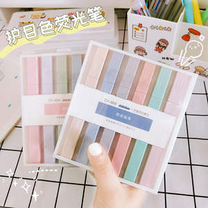 Marcadores de Plástico Baratos Personalizados de China, Rotulador Rectangular con Punta Oblicua, Juego de Marcadores de Colores Pastel Macaron - Product Image 6