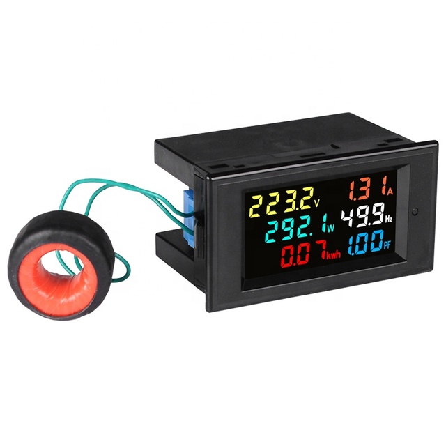 D69-2058 Multi-function Digital Meter Measure AC Voltage/Current/Active Power/Power Factor/Power Frequency and Electric Energy