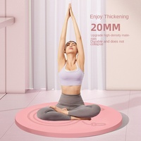 Tapis de yoga transfrontalier en élastomère thermoplastique, cercle épaissi, insonorisant, absorbant les chocs, large, extra-épais, pour hommes et femmes