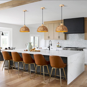 American casale tessuto a vento lampadario di bambù Cross-Border in <span class=keywords><strong>Rattan</strong></span> ciondolo per Hotel ristorante Bar Homestay medio appeso - Product Image 2