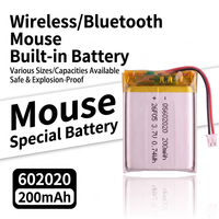 Petite batterie Li-ion Qian-sun 602020 601525 602025 200mah 250mah 3.7v Batterie au lithium polymère rechargeable