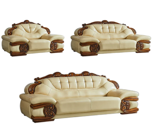 Beno <b>Model</b> 855 European Design Genuine Leather Sectional L-Shaped Sofa Set-Durable & Comfortable for Living Room Hotel Apartment - Product Image 2