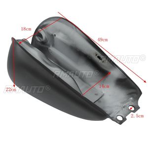 Réservoir d'essence pour moto 9L 2,4 gallons, réservoir de carburant Cafe Racer avec bouchon de réservoir d'huile pour Suzuki GN125 GN250 - Product Image 6