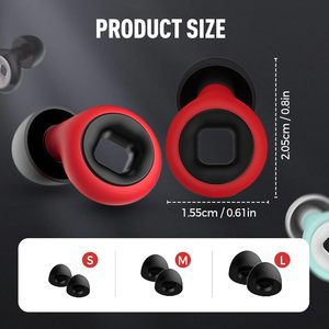 Bouchons d'oreilles entièrement insonorisés pour dormir, réduction du bruit de 35 dB, bouchons anti-bruit pour le travail, les études, les voyages, le ronflement - Product Image 2