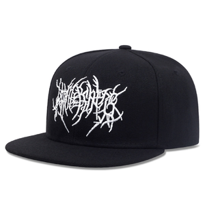 Gorra Plana de Estilo Hip Hop para Hombre, Serie Negra, Estilo Urbano, Protección Solar, Varios Estilos Modernos, Fácil de Combinar - Product Image 2