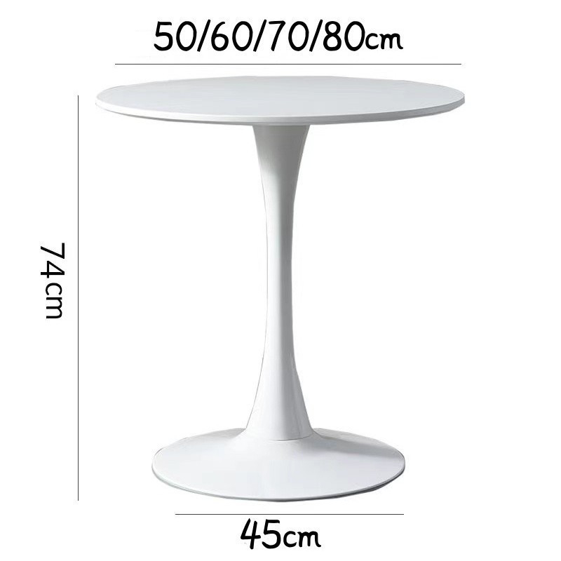 White round table