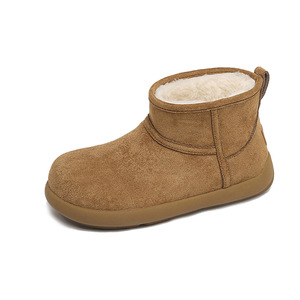 LYKU 2025 Nuevas Botas de Nieve para Mujer, Otoño/Invierno, Impermeables, Cálidas, de Cuero Sintético, con Cordones, a Media Pantorrilla, con Forro de Algodón Grueso y Diseño de Parches - Product Image 6