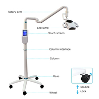Appareil professionnel de blanchiment dentaire LED 60W, 3 couleurs (bleu, rouge, violet), accélérateur de blanchiment dentaire pour clinique