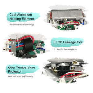 Calentadores de agua eléctricos sin tanque Anlabeier de bajo precio con cuerpo calefactor de aluminio fundido de 3500W-5500W y 220V con temperatura constante. - Product Image 5
