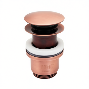 Siphon de vidange rond 1 1/4 po en cuivre avec trop-plein pour évier - Product Image 3