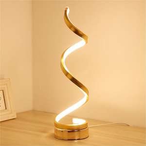 New Design Creative Art Personality Bedroom <b>Bedside</b> Modern Decoration Spiral Shape LED <b>Table</b> <b>Lamp</b> - Product Image 1