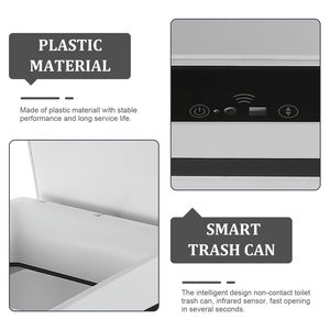 Cubo de Basura Eléctrico Inteligente Multifuncional de Alta Calidad de 12L con Sensor Táctil, Cubo de Basura con Sensor - Product Image 4