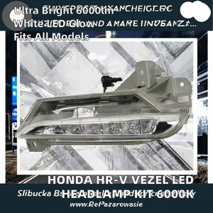 Kit de Faros Delanteros LED para HR-V Vezel 2019-<span class=keywords><strong>2020</strong></span>, Color Blanco Frío 6000K, Ensamblaje de Faros Delanteros Automotrices - Product Image 2