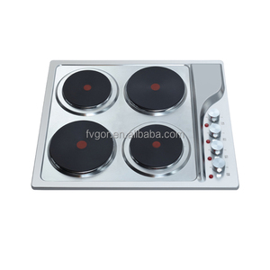 Chất Lượng Cao 4 Electric Burner Thép Không Gỉ Bảng Điều Chỉnh Được Xây Dựng Trong Điện Hotplate Nồi - Product Image 1