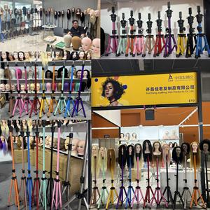 Tête de mannequin en cheveux humains très longs pour la formation en <span class=keywords><strong>coiffure</strong></span> et en cosmétologie des mariées, pour la pratique et les démonstrations de <span class=keywords><strong>coiffure</strong></span> - Product Image 6