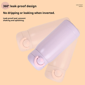 200ML 350ML 304 Stainless Steel Mini <b>Thermos</b> <b>Bottle</b> with Bouncing Lid Double Wall Vacuum Insulated Travel Tumbler - Product Image 2
