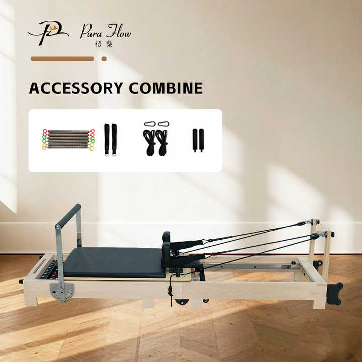 WingFly Pilates Reformer - 4-in-1 Klappbares Fitness Board Mit Automatischem Rückprall