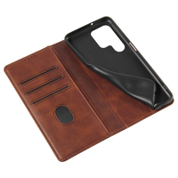 Funda Tipo Cartera de Cuero PU Premium para Samsung S23 Ultra - Funda con Soporte para Teléfono, Ranuras para Tarjetas, Cierre Magnético y Protección Contra Impactos