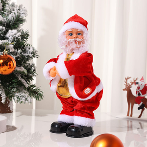 Père Noël Mignon Jouet en Peluche Électrique Musical Chantant 35cm Neuf d'Usine Noël Dansant et Dansant sur la <span class=keywords><strong>Musique</strong></span> avec les Hanches qui Saillissent - Product Image 6