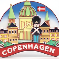 Imán de Resina 3D para Refrigerador con Estatua de Andersen de Copenhague, Dinamarca, Recuerdo Turístico, Regalo Artesanal para Amantes de los Libros y las Historias