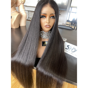 Perruque frontale en dentelle de qualité supérieure HD 13*5, couleur naturelle, cheveux humains en dentelle transparente prépliés pour femmes blanches - Product Image 3