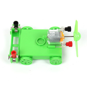 Dụng cụ vật lý vui vẻ xe gió tự làm vui vẻ thông minh khoa học giảng dạy thiết bị năng lượng gió sản xuất xe hơi - Product Image 3