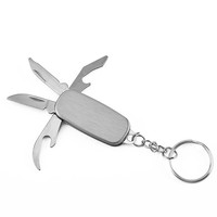 Couteau de poche pliable tactique EDC mini en acier inoxydable 440, style italien et suisse, avec porte-clés, vente en gros