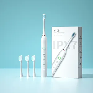 IPX2 Upgrade Sonic USB Rechargeable Electric Toothbrush Replacement Heads for Adults