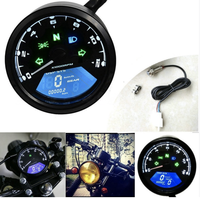 Nouveau compteur de vitesse odomètre compteur de niveau d'huile tableau de bord affichage LCD pour engrenages de moto/indicateur lumineux Instrument à cristaux liquides