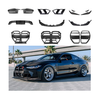 Kit Carrosserie en Fibre de Carbone Sec Calandre, Lame Avant et Aérations pour BMW G80 G82 M3 M4 2021+