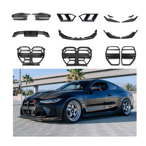 סיבי פחמן יבש מכונית גוף ערכת קדמי bumper מול אוויר אוויר אוויר אוויר עבור bmw g80 g82 m3 m4 2021 + - Product Image 2