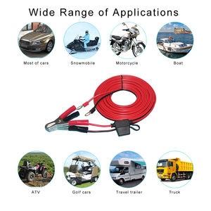 Cable de Batería de <span class=keywords><strong>Coche</strong></span> con Refuerzo de Cobre con Pinza de Cocodrilo de Prueba Eléctrica de 50 mm - Product Image 3