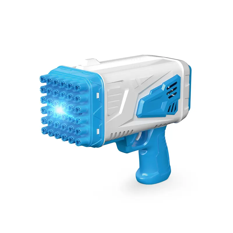 EPT toys Hot sale electrical 36 holes bubble machine electric rocket bazooka boom bubble maker gun outdoor summer toys