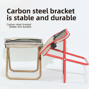 Tabouret pliant portable d'extérieur avec poignée de transport, petit banc en tissu Oxford pour la <span class=keywords><strong>pêche</strong></span>, chaise entièrement pliable pour le camping, chaise escamotable pour file d'attente - Product Image 4