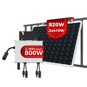 600w 800w Solare FotovoltaicoプラグアンドプレイブラックソーラーマウントブラケットドイツWifiマウントパネルシステムバルコニーACモジュール