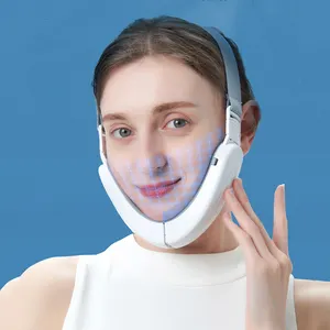 EMS mesin pemijat pengangkat wajah mikro, perangkat pengangkat pelangsing wajah garis V Pengencang Kulit